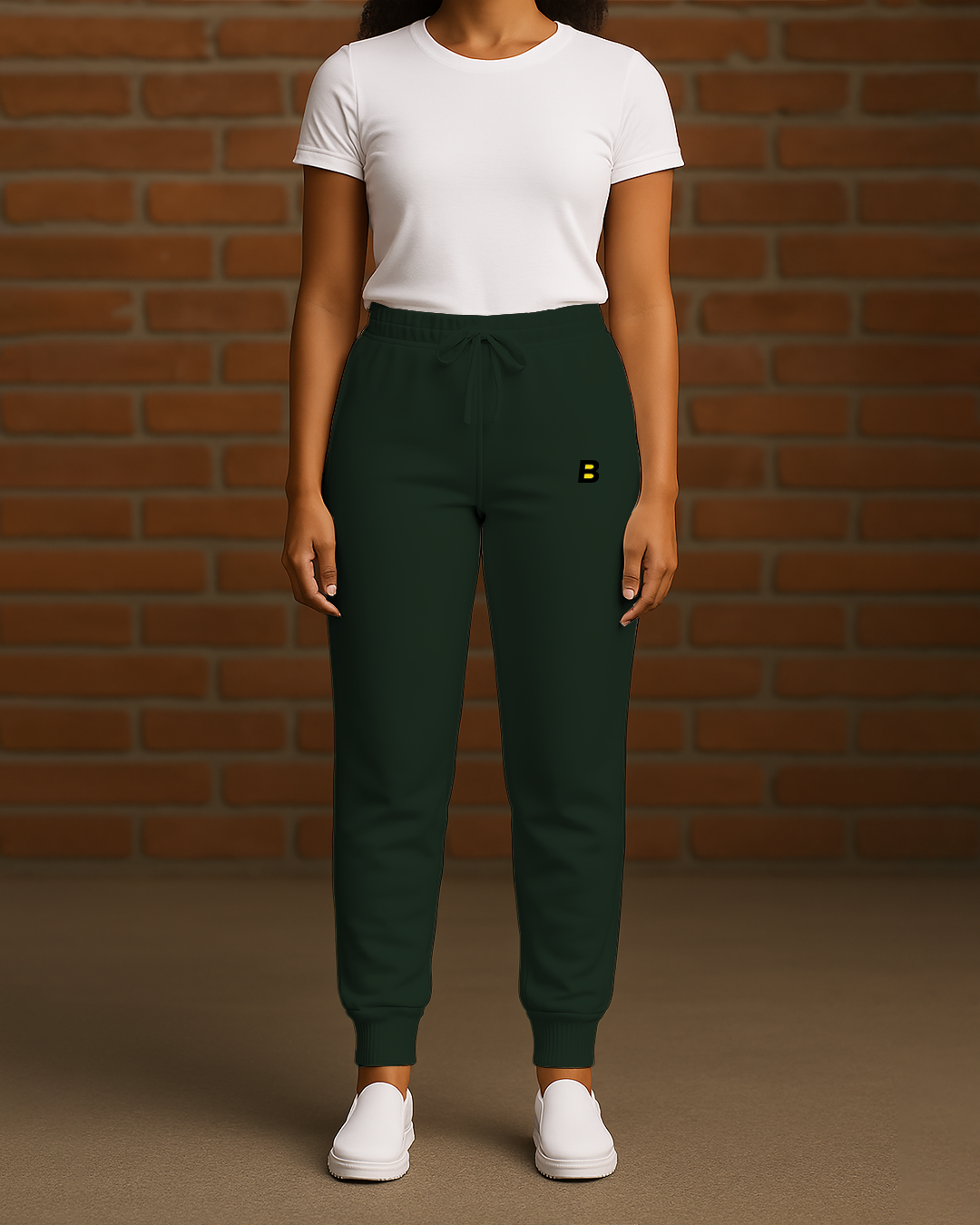 Bencut Women&amp;#39;s Bottle Green Joggers