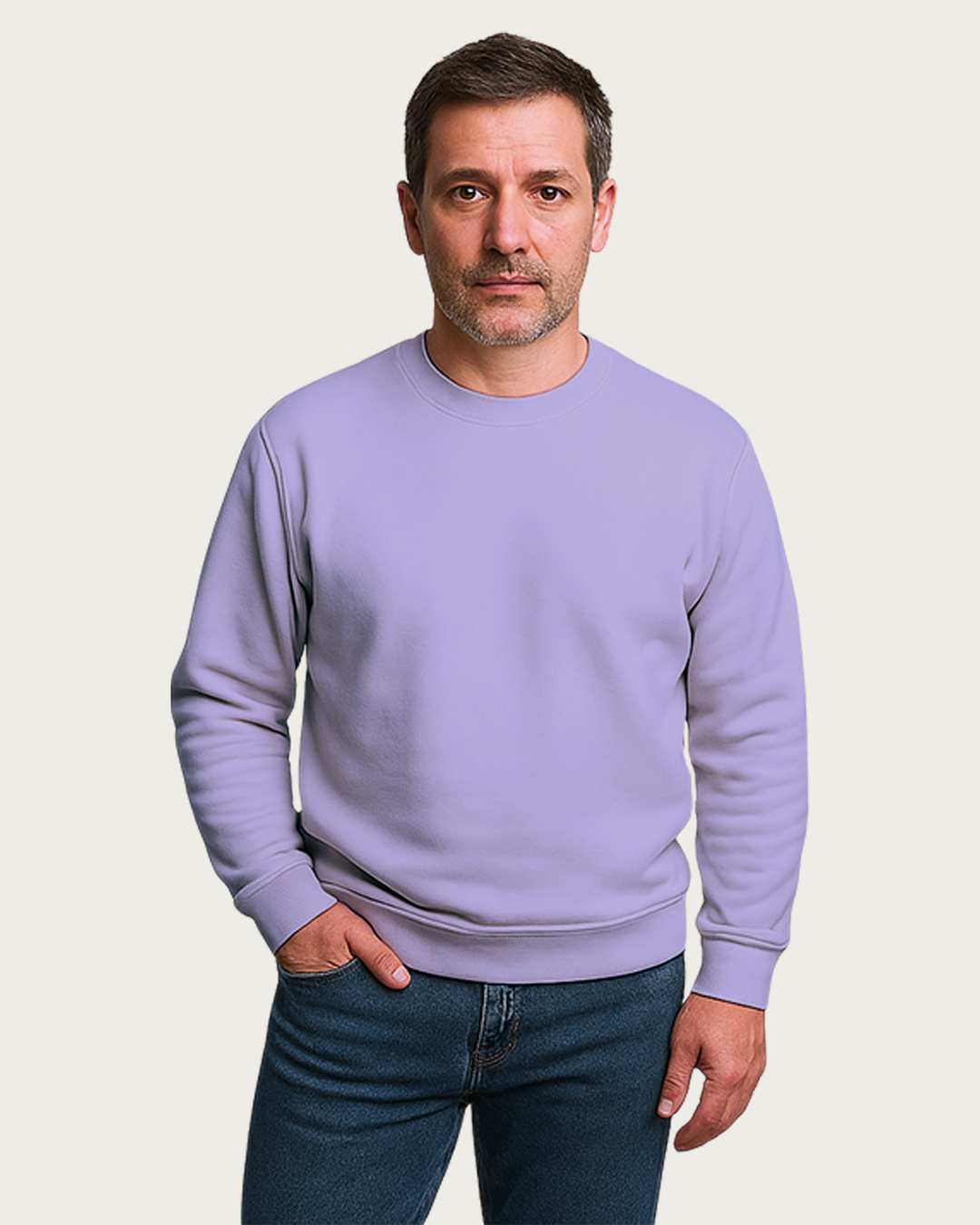 Men&amp;#39;s Lavender Regular Sweatshirt